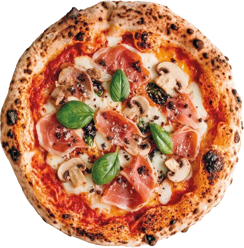 Classico pizza, top view
