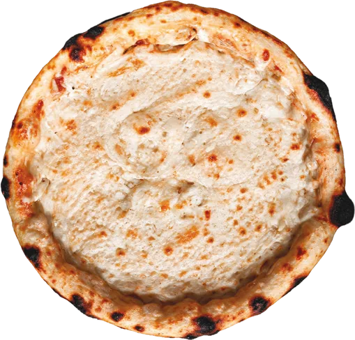 Crust pizza, top view